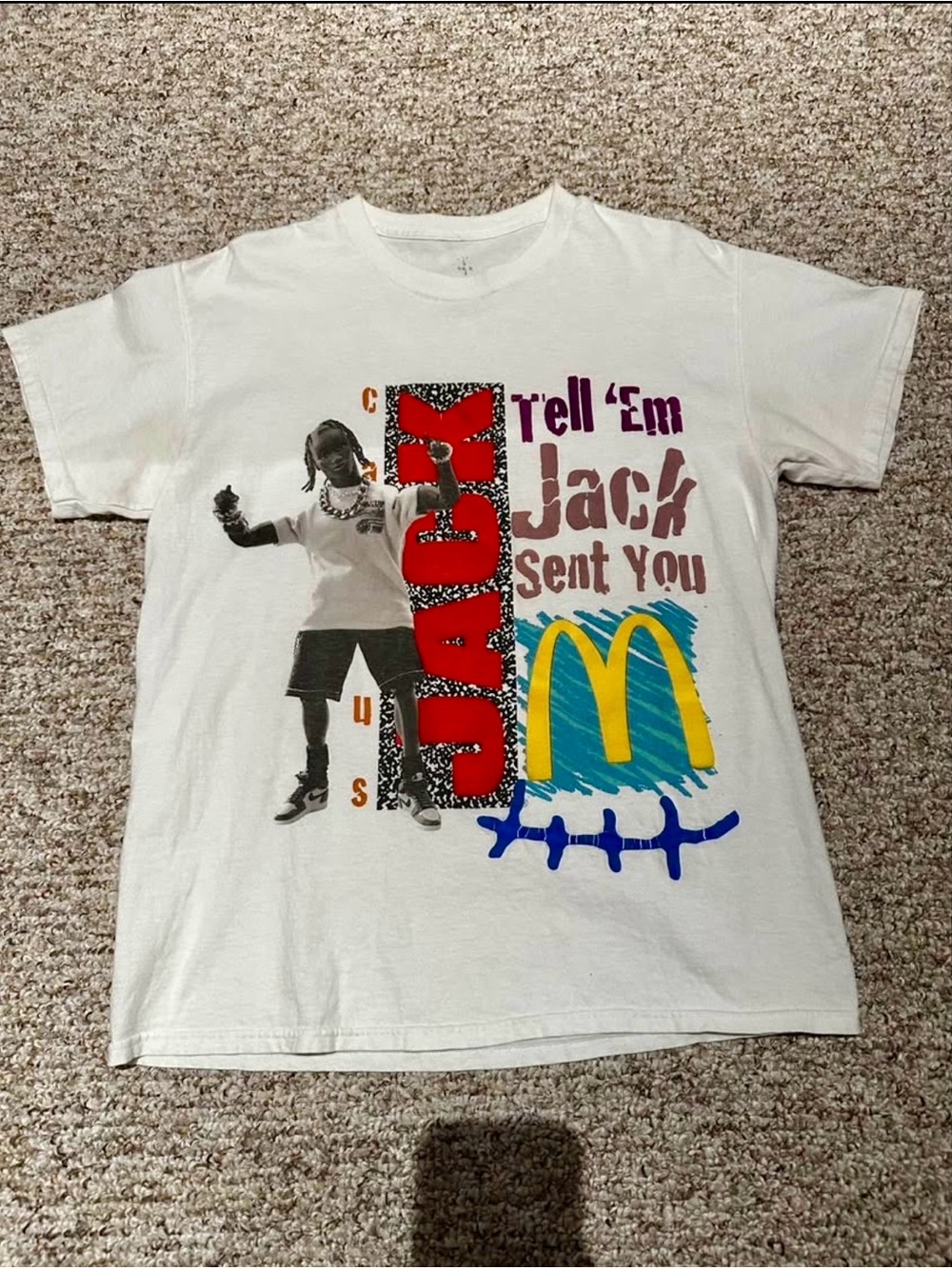 Cactus Jack by Travis Scott x McDonalds Smile T-Shirt ‘White’